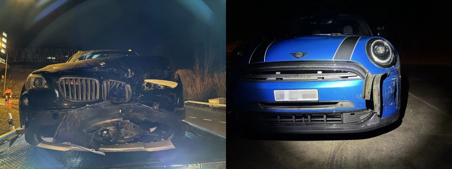 An allen Fahrzeugen entstand ein Sachschaden.