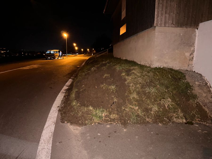 Der Unfallort nahe Niederwil AG.