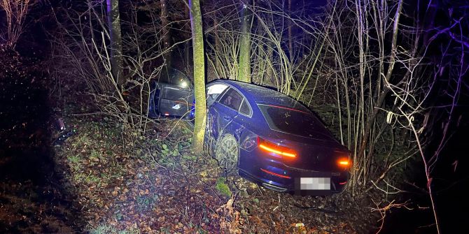 Gretzenbach: In alkoholisiertem Zustand Selbstunfall verursacht