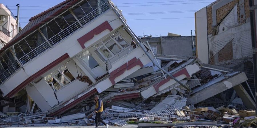 Erdbebenschäden im türkischen Samandag