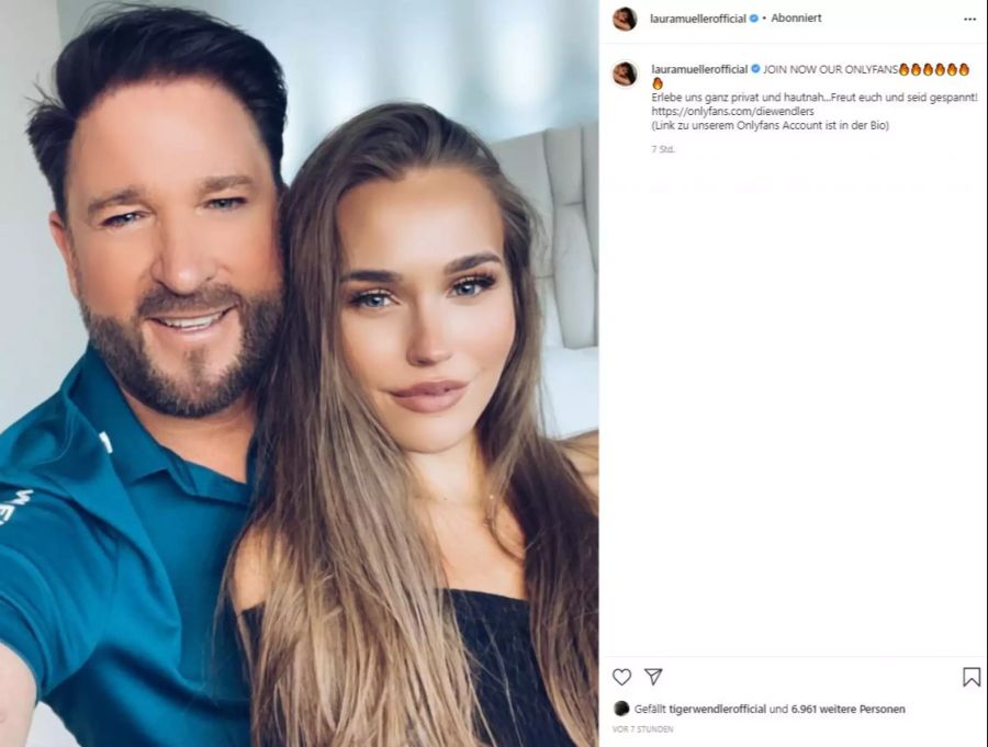 Laura Müller und Michael Wendler sind auch auf «Onlyfans».