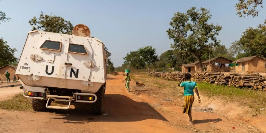 Fahrzeug der UN-Friedenstruppen in Zentralafrika