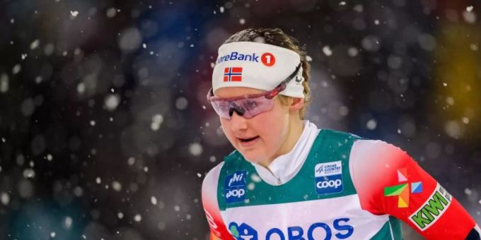 Wird nicht zu den Winterspielen nach Peking reisen: Ingvild Flugstad Östberg. Foto: Carl Sandin/Bildbyran via ZUMA Press/dpa/Archiv Wird nicht zu den Winterspielen nach Peking reisen: Ingvild Flugstad Östberg. Foto: Carl Sandin/Bildbyran via ZUMA Press/dpa/Archiv