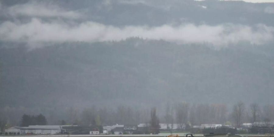 Hochwasser in der Gegend von Abbotsford