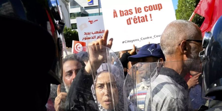 Protest in Tunis