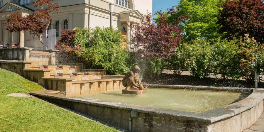 Der Dorfbrunnen in Heiden (AR).