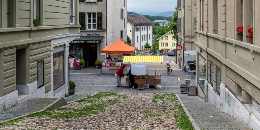 Markt in Burgdorf.