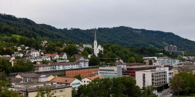 Aussicht über Adliswil. Aussicht über Adliswil.