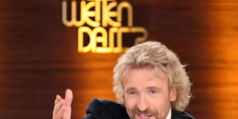 Thomas Gottschalk moderierte noch einmal die ZDF-Show «Wetten, dass..?». Foto: Jan Woitas/dpa-Zentralbild/dpa