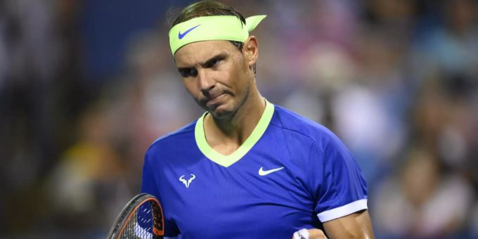 Rafael Nadal am Citi Open Tennis Tournament in Washington. Rafael Nadal