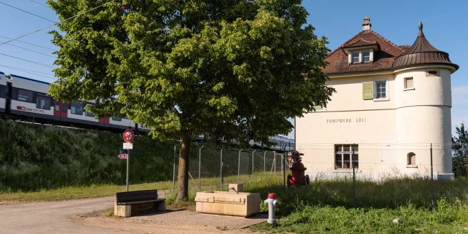 Das Grundwasserpumpwerk Löli in Pratteln (BL). Das Grundwasserpumpwerk Löli in Pratteln (BL).