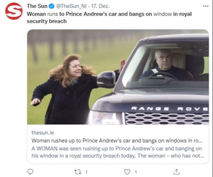 Diese Frau lauert Prinz Andrew auf. prinz Andrew