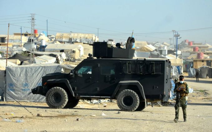 Die kurdischen Streitkräfte während der Operation in al-Hol. Kurden