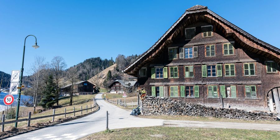 Ein Schindelbauernhaus in Escholzmatt.