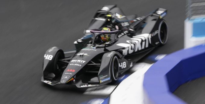 Der Schweizer Edoardo Mortara beim Rennen der Formel E in Seoul. Formel E Mortara