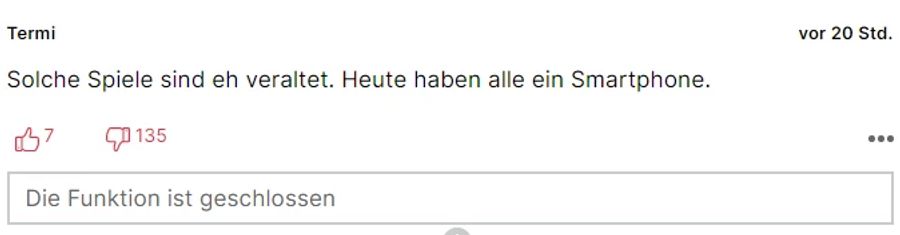 Gemäss «Termi» sind Spiele wie «Schwarzer Peter» sowieso veraltet.