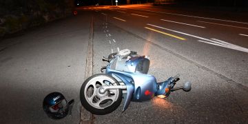 Wattwil: Selbstunfall mit Roller – alkoholisiert