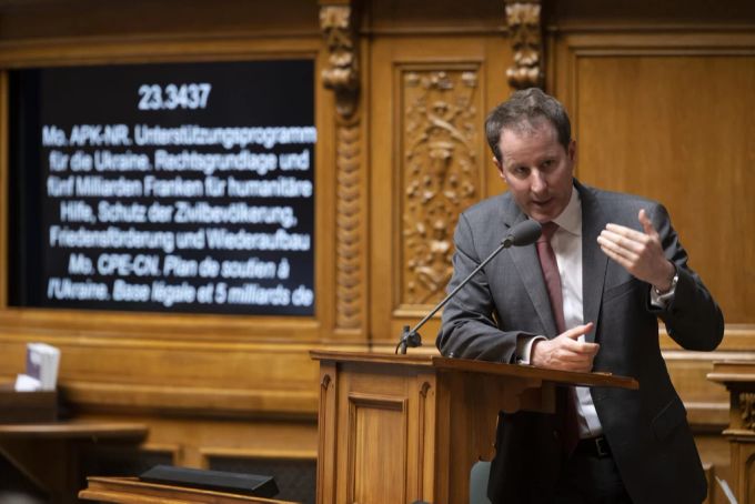 SVP-Fraktionspräsident Thomas Aeschi beobachtet einen «zunehmend links-progressiven Kurs» bei der SGG. Der Bund soll das Rütli künftig wieder selbst verwalten. (Archivbild) Thomas Aeschi SVP Nationalrat