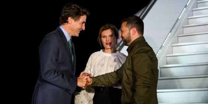 Trudeau empfängt Selenskyj