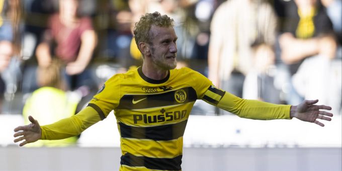 Fabian Lustenberger trifft erstmals in der Super League. YB