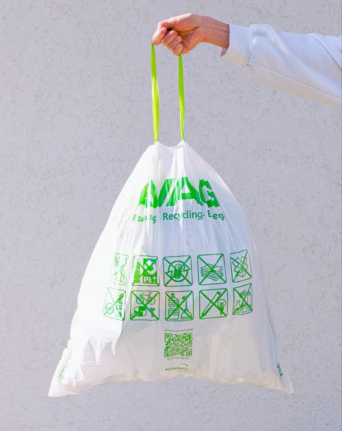 Ein 35L Sack. Recycling