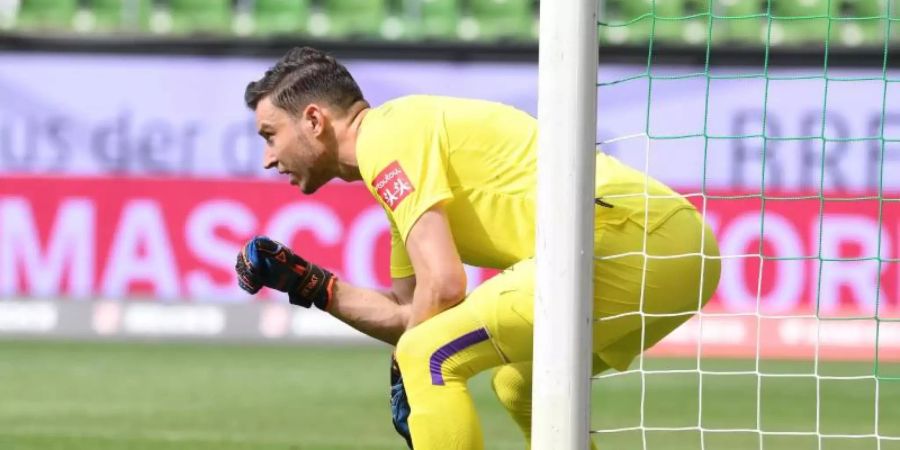 Soll das Tor der Tschechen hüten: Jiri Pavlenka darf als einziger Spieler von Werder Bremen ein Länderspiel bestreiten. Foto: Carmen Jaspersen/dpa