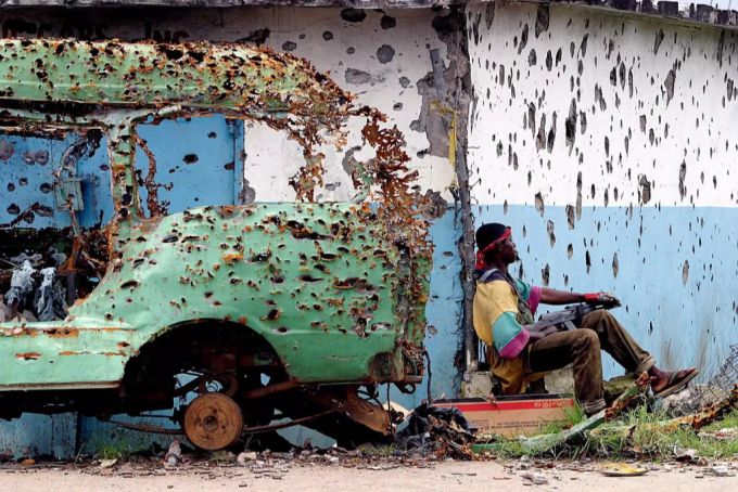 Der Bürgerkrieg in Lybien sorgte für hefitge Zerstörungen und viele Todesofper. (Archivbild) Liberia Bürgerkrieg