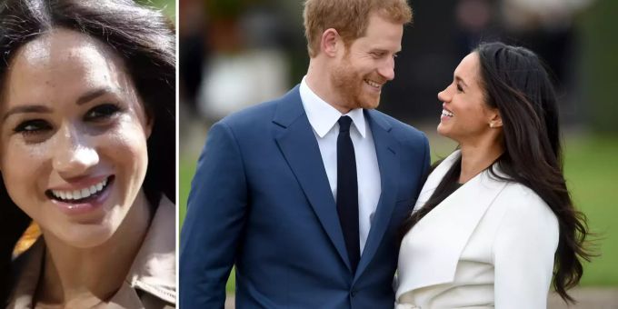 Meghan Markle mit Ehemann Prinz Harry. Meghan Markle