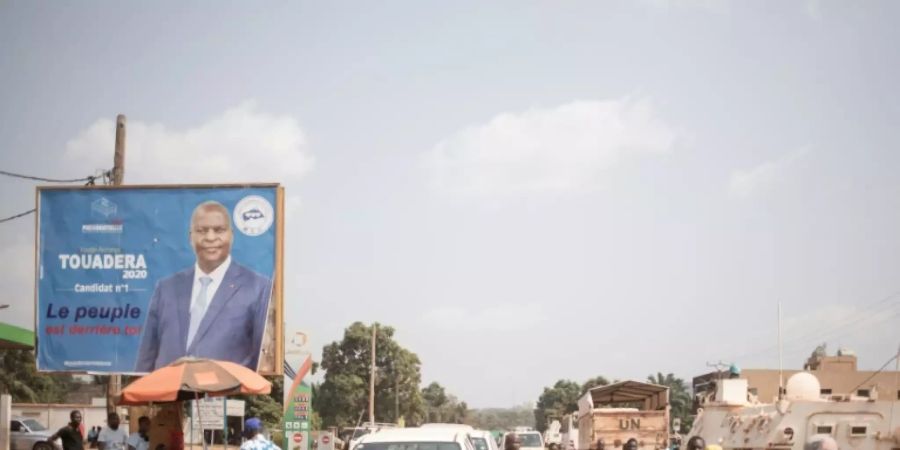 Wahlplakat in der Hauptstadt Bangui