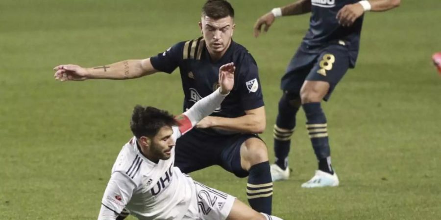 Kai Wagner (oben) steht in der MLS noch bei Philadelphia Union unter Vertrag. Foto: Charles Fox/The Philadelphia Inquirer/AP/dpa