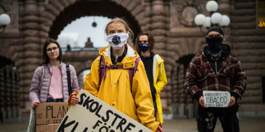 Greta Thunberg am 9. Oktober in Stockholm