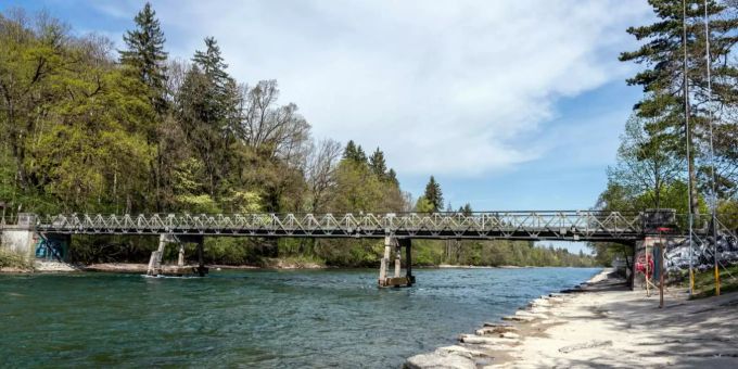 Gegen den Bau einer neuen Brücke wurden Einsprachen eingelegt. Münsingen Schützenfahrbrücke
