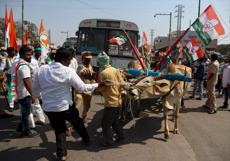 Indien bauern protest