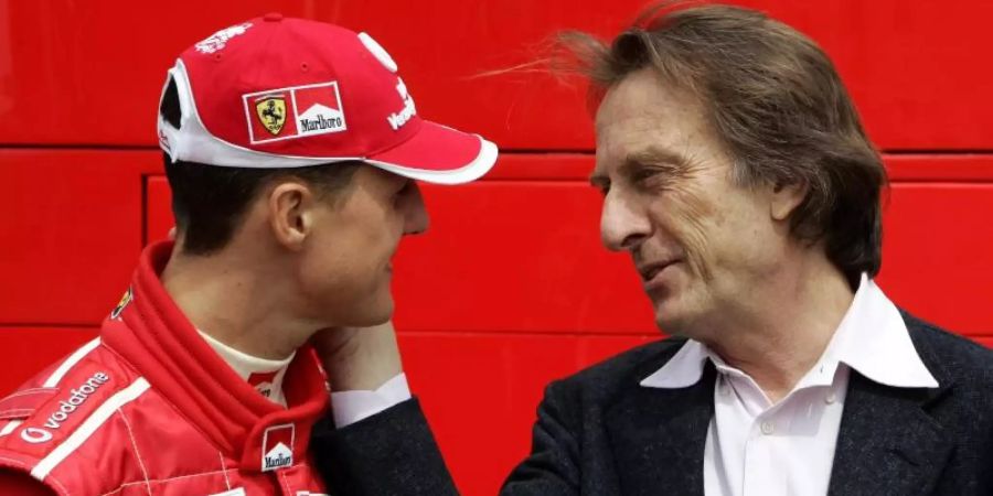 Der ehemalige Ferrari-Boss Luca di Montezemolo (r) hatte in seinen 23 Jahren bei der Scuderia fünf WM-Titel mit Michael Schumacher gefeiert. Foto: epa Kerim Okten/epa/dpa