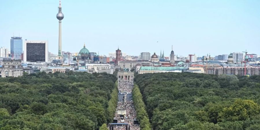 Demonstration gegen Corona-Politik am 1. August