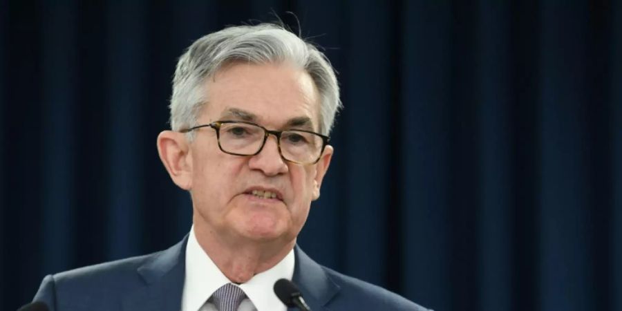 Jerome Powell bei einer Rede im März