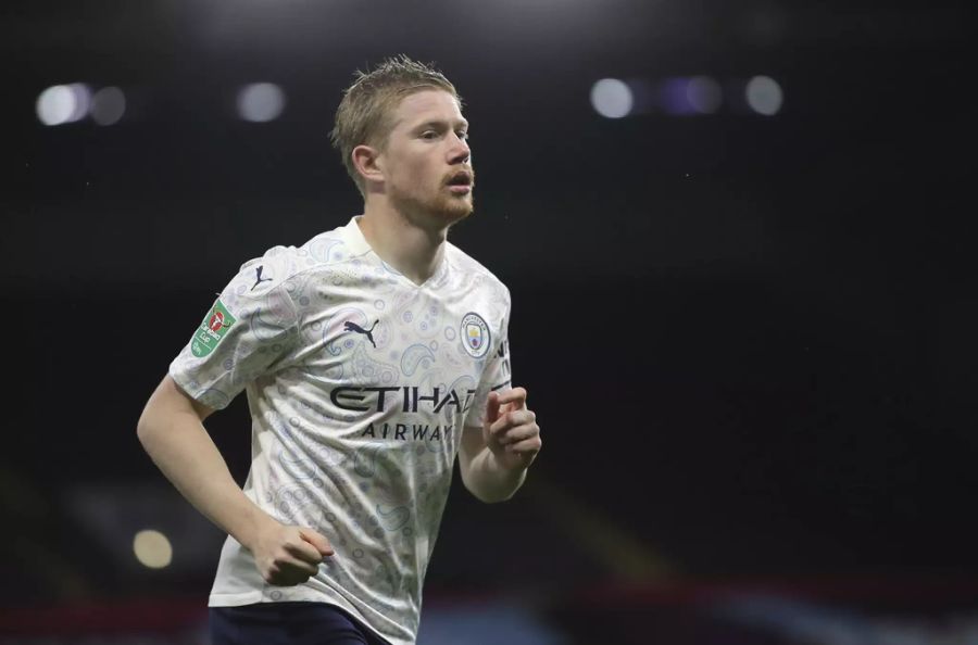 Kevin de Bruyne fehlt bei Manchester City verletzt.