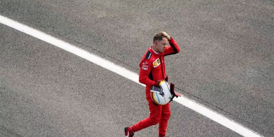Für Ferrari-Pilot Sebastian Vettel läuft es in dieser Formel-1-Saison gar nicht rund. Foto: Will Oliver/Pool EPA/AP/dpa