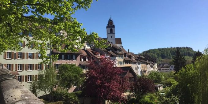 Blick in Richtung Altstadt Aarau. - Aarau Blick in Richtung Altstadt Aarau. - Aarau