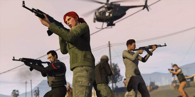 Ein Screenshot aus Grand Theft Auto V vom Herausgeber Take-Two. take two