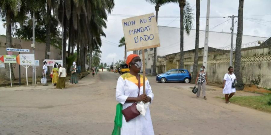 Protestaktion gegen Ouattara