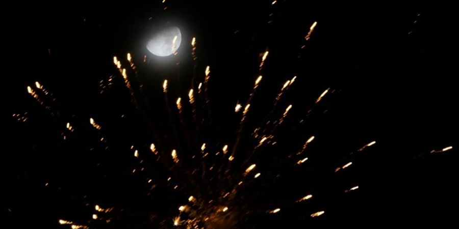 Feuerwerk in Silvesternacht