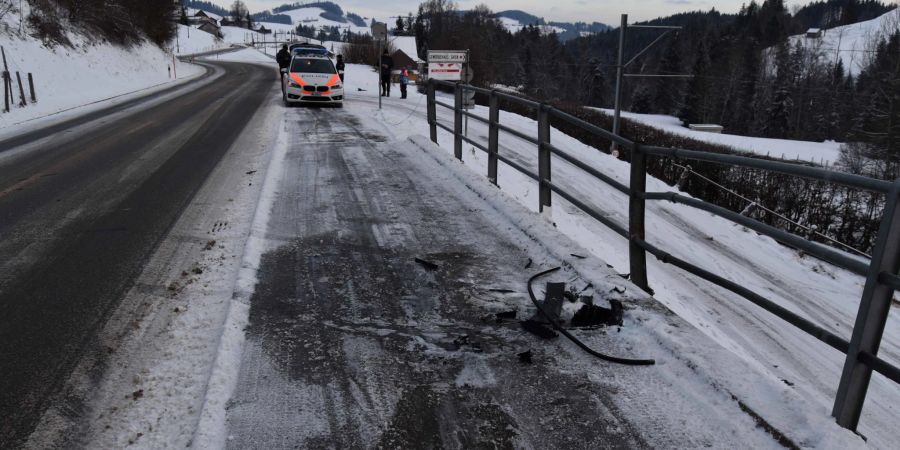 Unfallort in Urnäsch, Saien