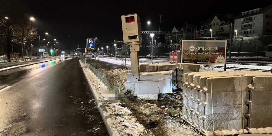 Rorschach: Alkoholisierter Lenker kollidiert mit Messanlage