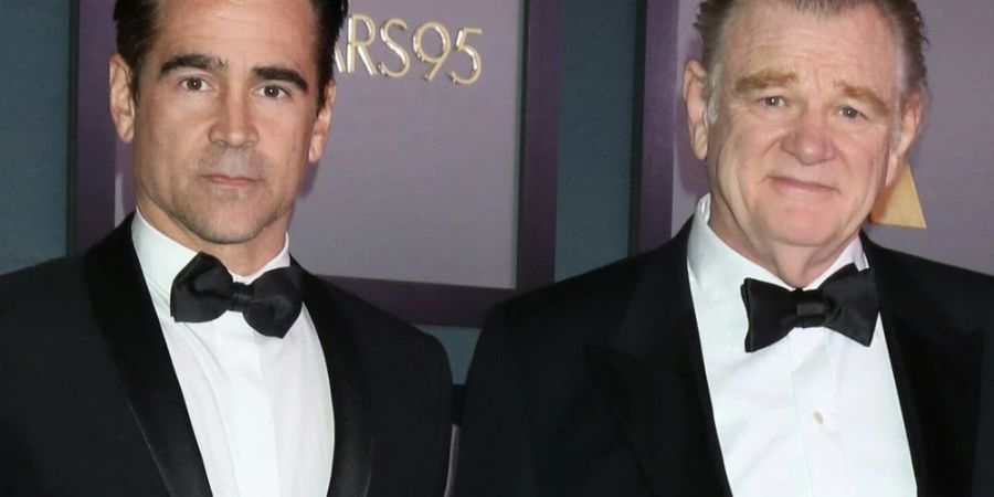 Colin Farrell (l.) und Brendan Gleeson wurden angeblich positiv auf das Coronavirus getestet.