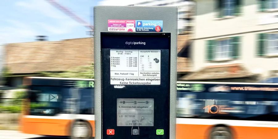Digitaler Parkautomat