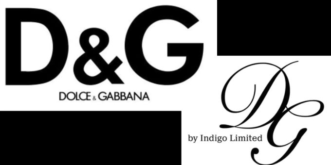 Die Logos von Dolce & Gabbana und dem neuen Label von Davina Geiss. Dolce Gabbana Davina Geiss