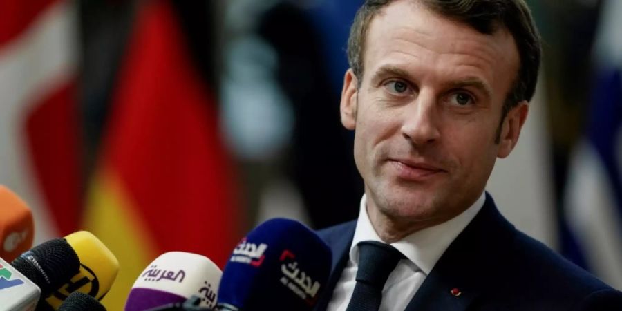 Frankreichs Präsident Macron in Brüssel