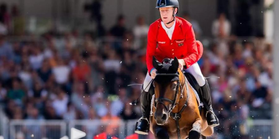 Die deutsche Equipe um Marcus Ehning landete beim Nationenpreis-Finale in Barcelona nur auf Platz sechs. Foto: Rolf Vennenbernd/dpa