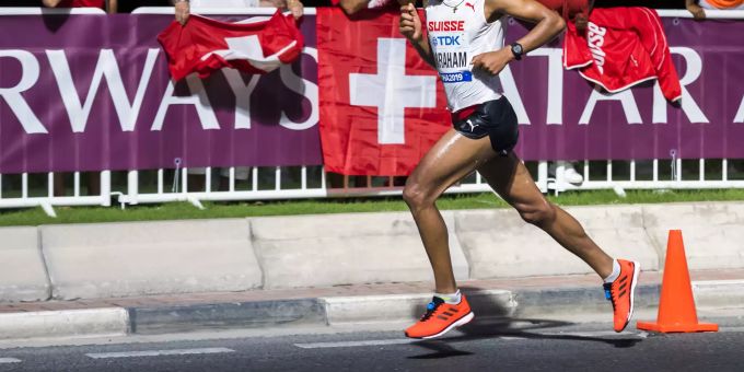Ein Marathon-Läufer. (Symbolbild) marathonlauf